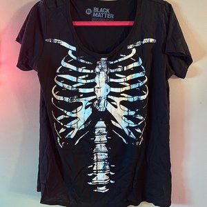 BLACK MATTER Skeleton T-shirt XL